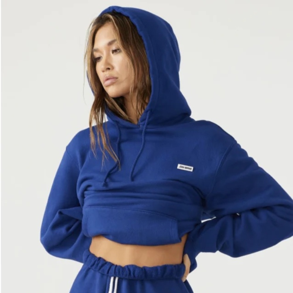 joah brown EMPIRE PULLOVER HOODIE blue M/L